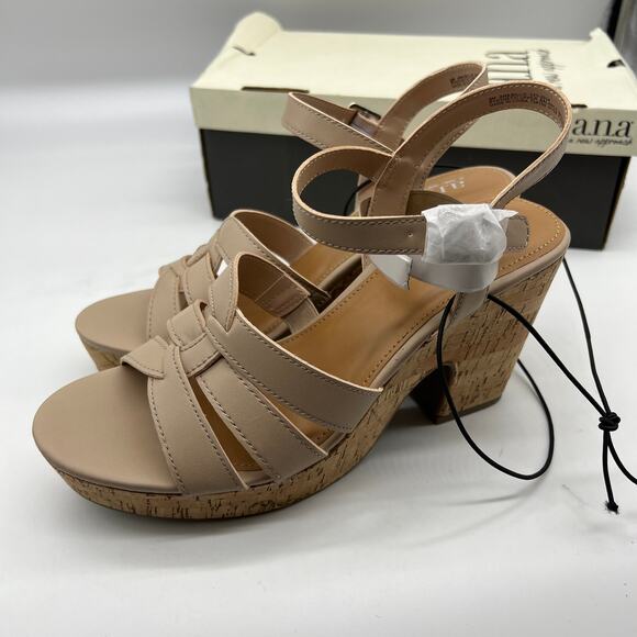 a.n.a Womens Billie Heeled Sandals Nude Color Size 9M - Picture 8 of 14